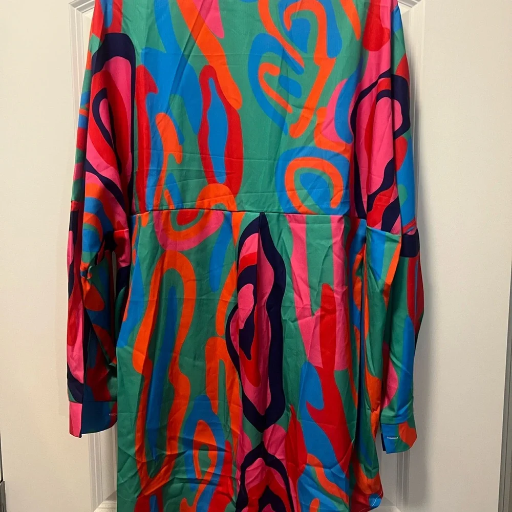 Colorful Abstract Button-Up Shirt - Picture 2 of 2